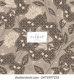 beautiful batik floral pattern 6