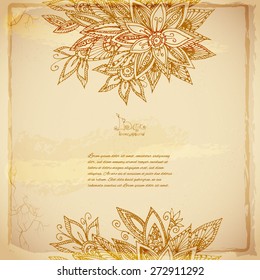 Beautiful batik flower background