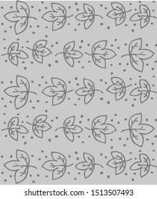 Beautiful Batik Indonesia drawing techniques that use manual hand methods, Gray and Dark Neutral, light neutral, for backgrounds, carpets, wallpapers, clothing, wrappers, fabrics, classic and vintage.