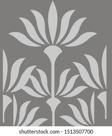 Beautiful Batik Indonesia drawing techniques that use manual hand methods, Gray and Dark Neutral, light neutral, for backgrounds, carpets, wallpapers, clothing, wrappers, fabrics, classic and vintage.