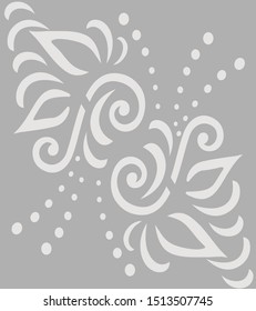 Beautiful Batik Indonesia drawing techniques that use manual hand methods, Gray and Dark Neutral, light neutral, for backgrounds, carpets, wallpapers, clothing, wrappers, fabrics, classic and vintage.