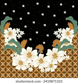 Diseño de patrones de batik bello Indonesia