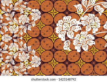 
Beautiful batik motifs, various kinds of compositions from Indonesian classical batik motifs