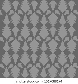 Beautiful batik pattern drawing techniques that use manual hand methods, Gray and light neutral, for backgrounds, carpets, wallpapers, clothing, wrappers, fabrics, classic and vintage.