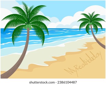 Beautiful beach and clear water.