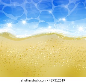 Beautiful beach top view