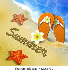 Beautiful beach top view