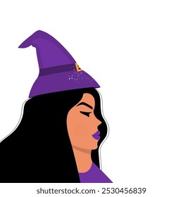 Beautiful beauty witch for halloween