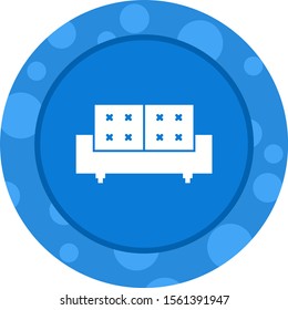 Beautiful Bed Glyph Vector Icon