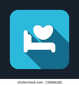 Beautiful Bed Heart web icon
