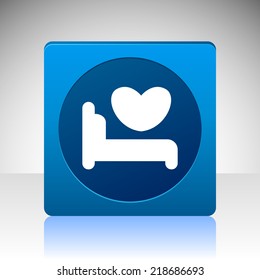 Beautiful Bed Heart web icon