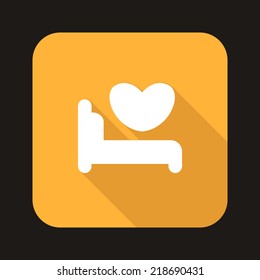 Beautiful Bed Heart web icon
