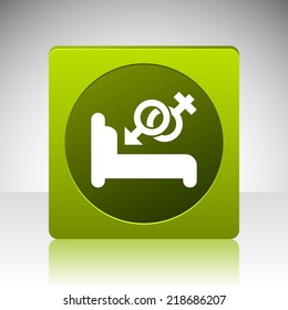 Beautiful Bed Love Sign web icon