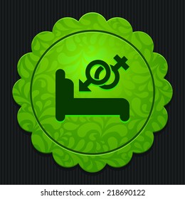 Beautiful Bed Love Sign web icon