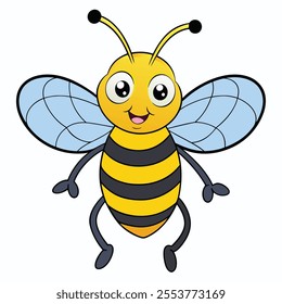 a beautiful bee vector illustration 