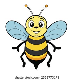 a beautiful bee vector illustration 