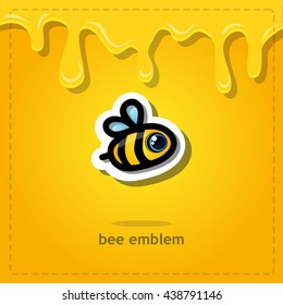 Beautiful bee. Vector illustration EPS 10