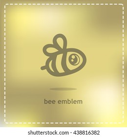 Beautiful bee. Vector illustration EPS 10