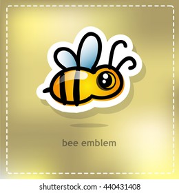 Beautiful bee. Vector illustration EPS 10