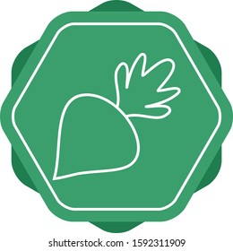 Beautiful Beet Line Vector Icon