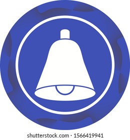 Beautiful Bell Glyph Vector Icon