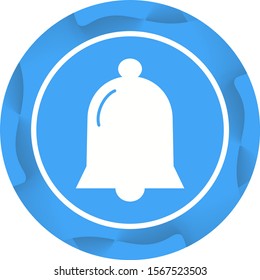 Beautiful Bell Glyph Vector Icon