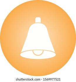 Beautiful Bell Glyph Vector Icon