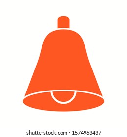 Beautiful Bell Glyph Vector Icon