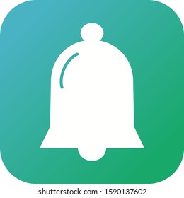 Beautiful Bell Glyph Vector Icon