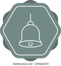 Beautiful Bell Line Vector Icon