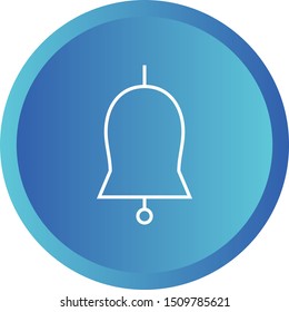 Beautiful Bell vector line icon