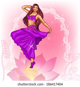 Beautiful belly dance movement 