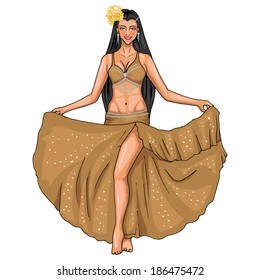 Beautiful belly dance movement 