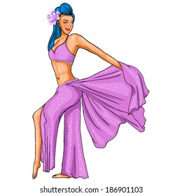 Beautiful belly dance movement 