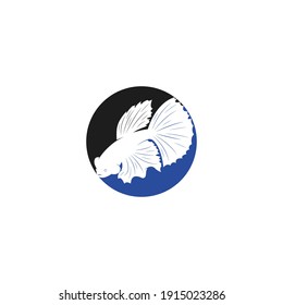 beautiful betta fish vector illustration