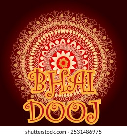 beautiful Bhai dooj festival greeting card India. editable abstract vector illustration design