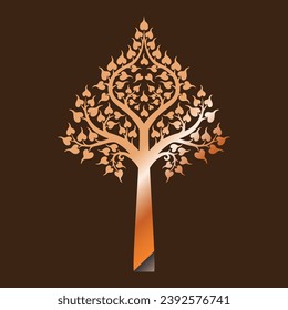 beautiful Bho tree vector art