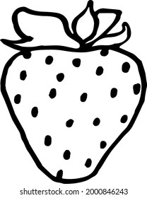 Beautiful and big ripe berry - red strawberry. Delicious berry only from the farm.