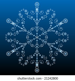 beautiful big snowflake