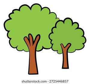 Beautiful big tree isolated on white background