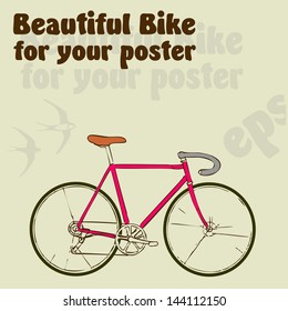 Beautiful bike for your poster
