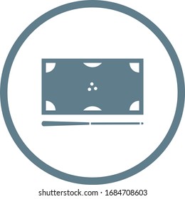 Hermoso ícono vector de glifos de Billiards