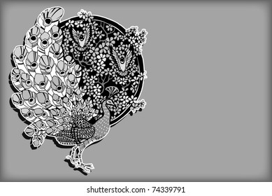 Beautiful Bird Background (vector)