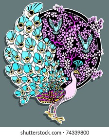 Beautiful Bird Background (vector)