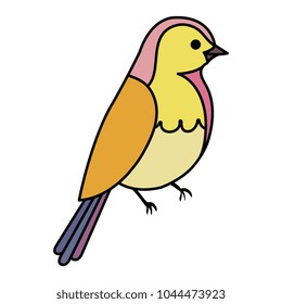 beautiful bird decorative icon