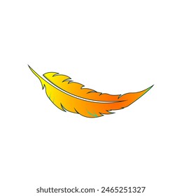 BEAUTIFUL BIRD FEATHERS CAN BE FOR PRINTING MEDIA