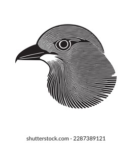 a beautiful bird icon vector art