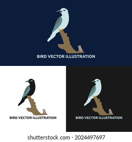 Beautiful Bird Illustration Vector Logo