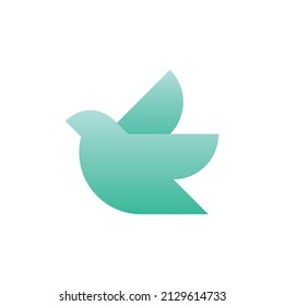 Beautiful bird logo design and illustration art