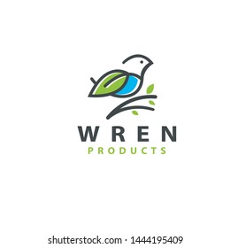 Beautiful Bird logo design - vector illustration